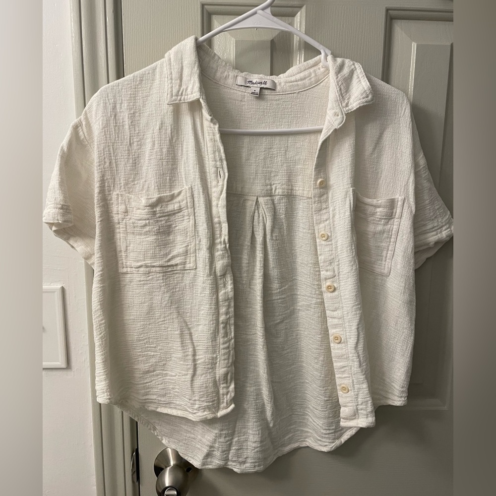 Madewell Linen Crop